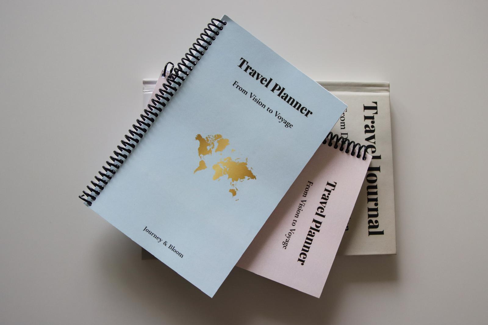 Travel Planner & Journal Set | Complete Travel System Travel Journal by Journey & Bloom UK