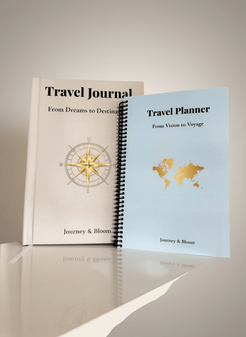 Travel Planner & Journal Set | Complete Travel System Travel Journal by Journey & Bloom UK