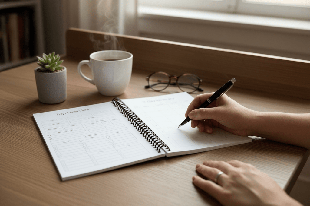 Travel Planner & Journal Set | Complete Travel System Travel Journal by Journey & Bloom UK