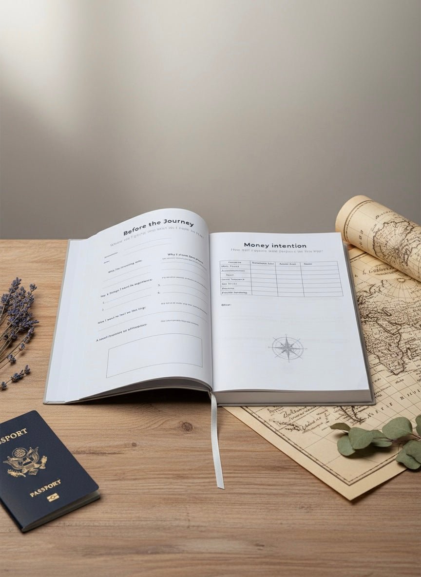 Travel Planner & Journal Set | Complete Travel System Travel Journal by Journey & Bloom UK