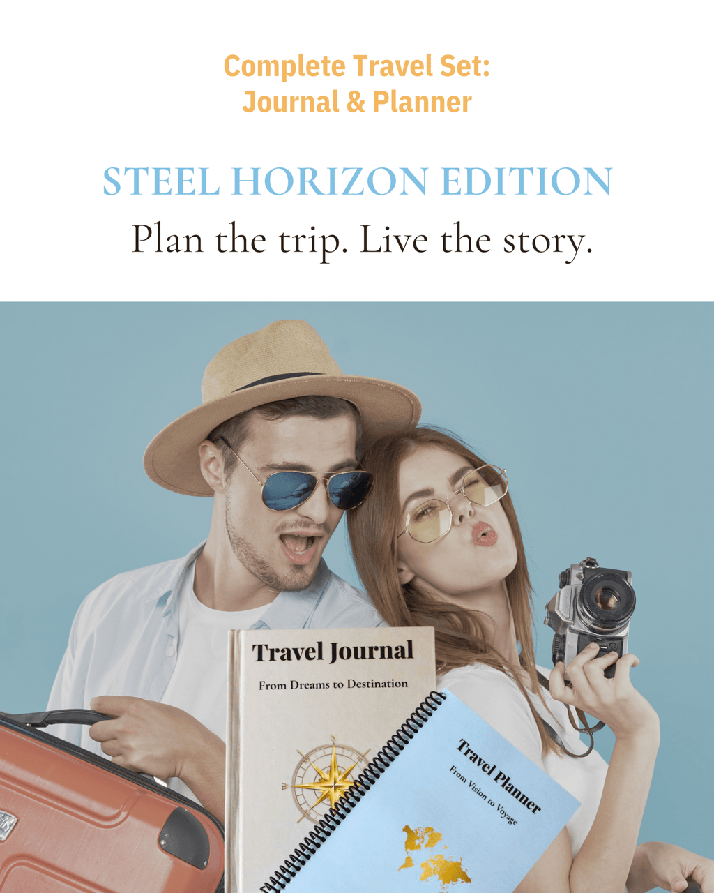 Travel Planner & Journal Set | Complete Travel System Travel Journal by Journey & Bloom UK