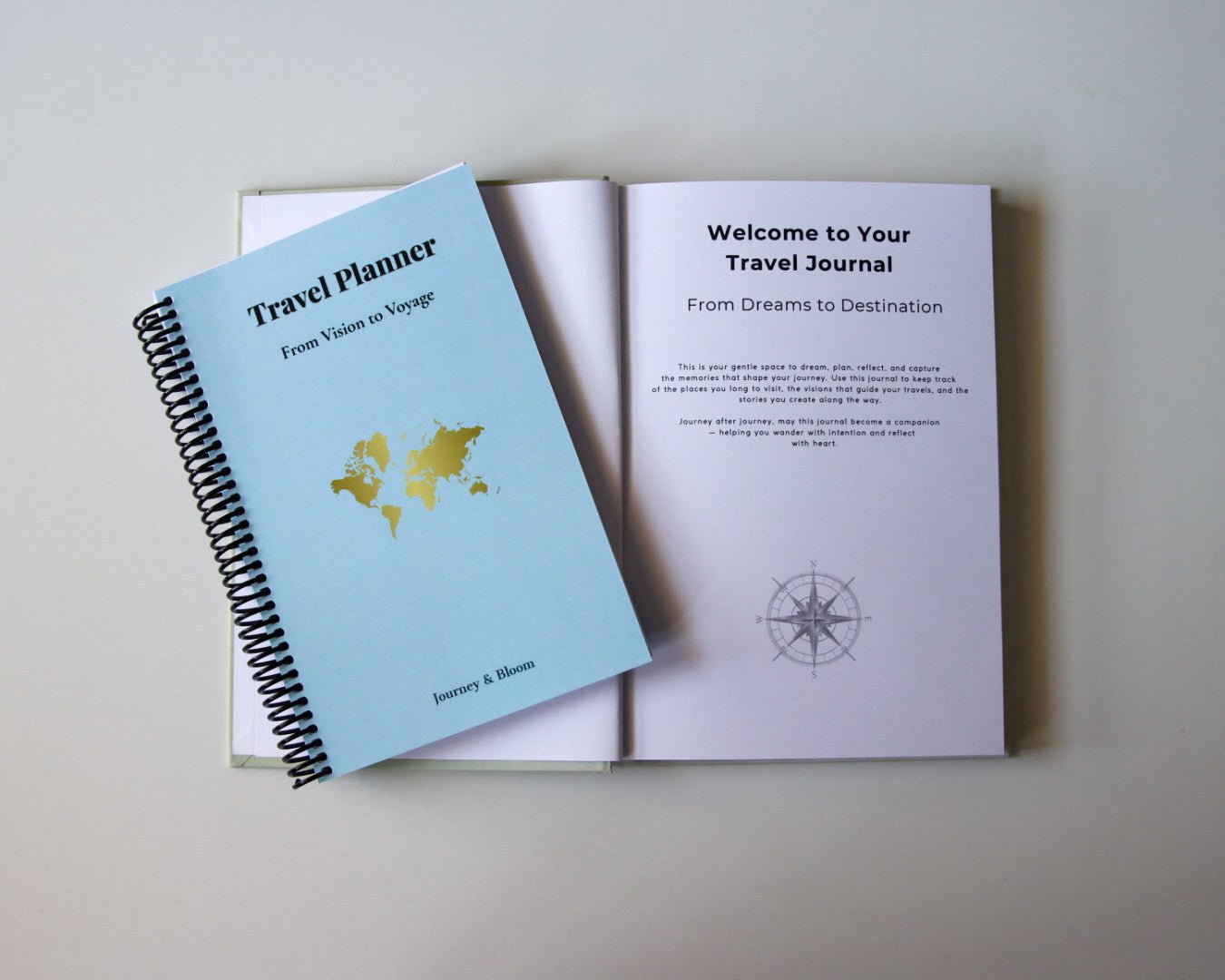 Travel Planner & Journal Set | Complete Travel System – Journey & Bloom Travel Journal by Journey & Bloom UK