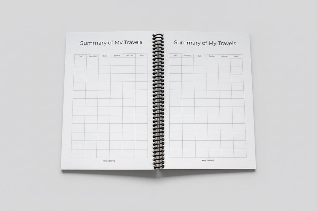 Travel Planner - Steel Horizon Edition Travel Journal by Journey & Bloom UK