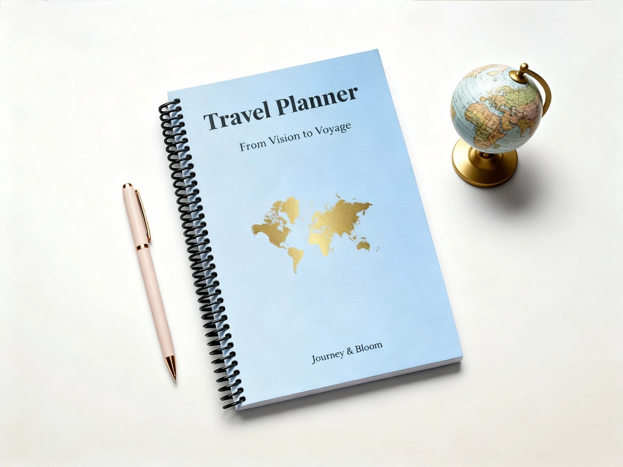 Travel Planner - Steel Horizon Edition Travel Journal by Journey & Bloom UK