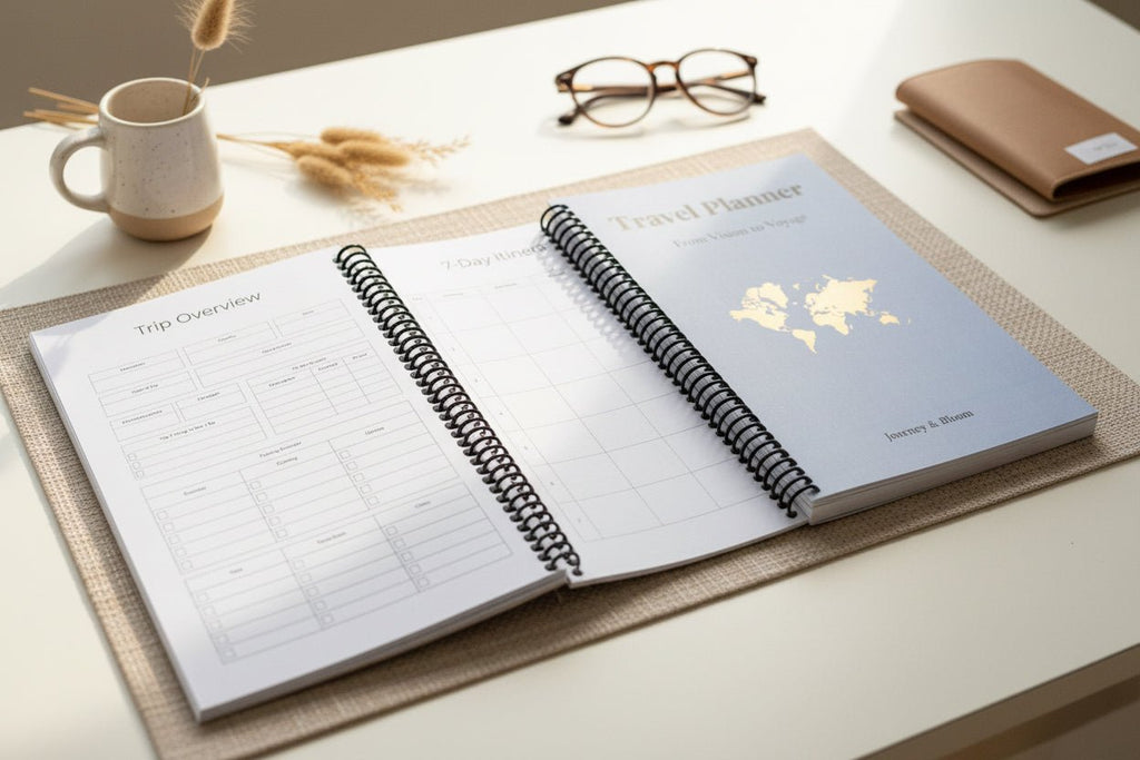 Travel Planner - Steel Horizon Edition Travel Journal by Journey & Bloom UK