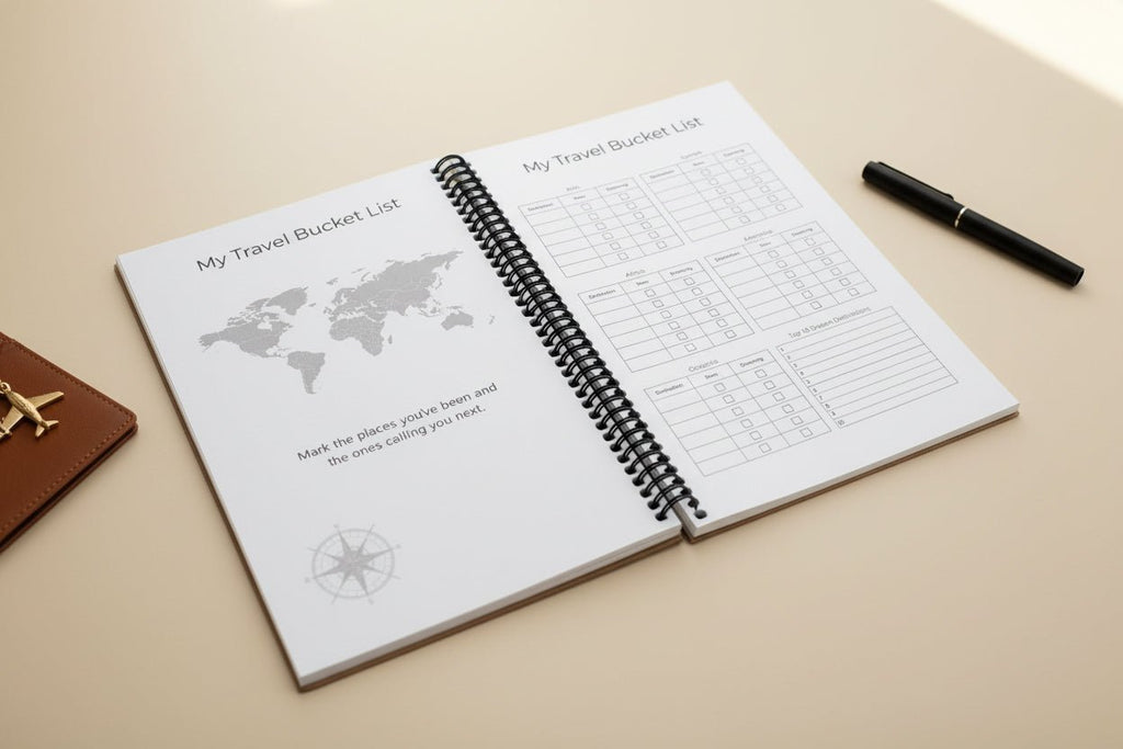 Travel Planner - Steel Horizon Edition Travel Journal by Journey & Bloom UK