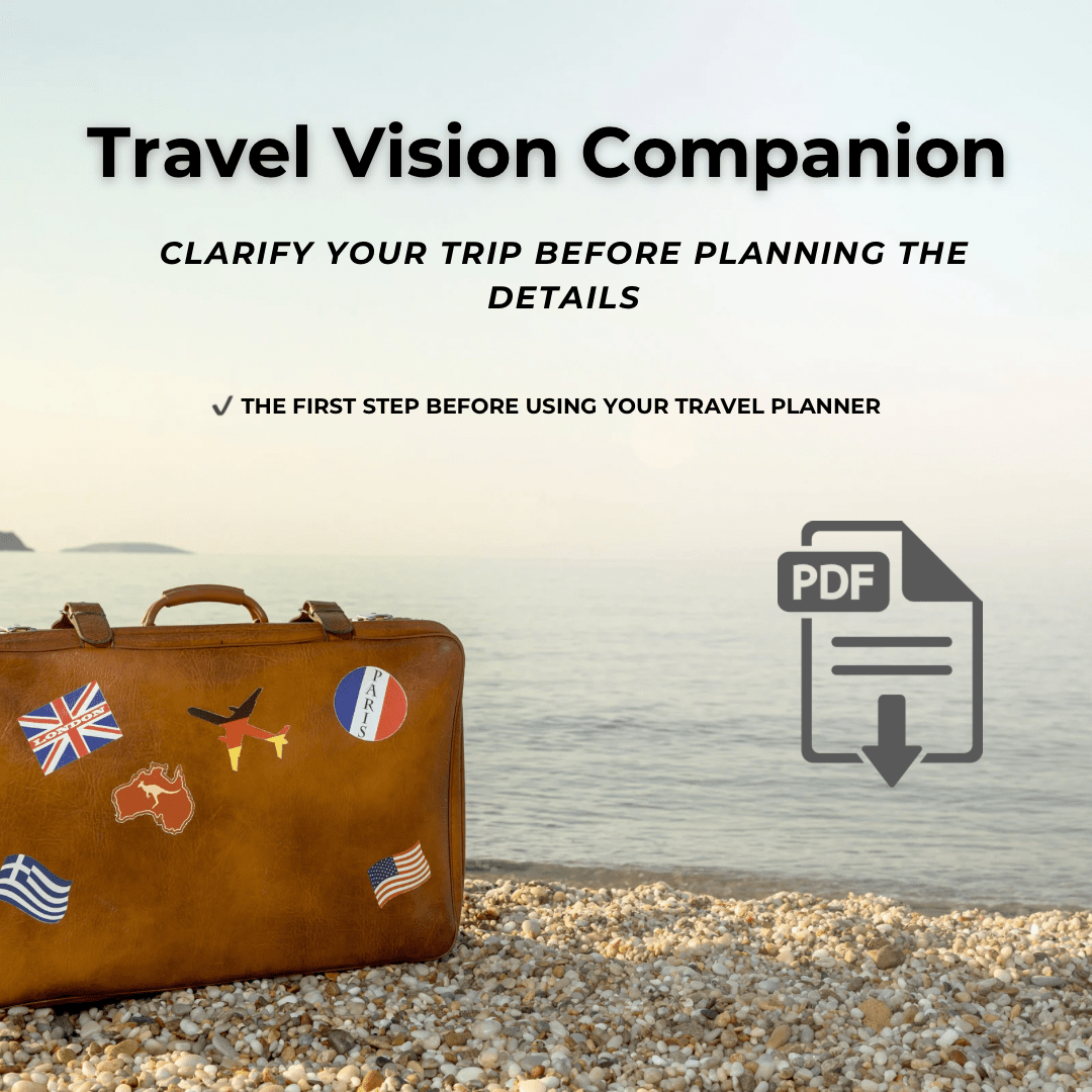 Travel Vision Companion Travel Journal by Journey & Bloom UK