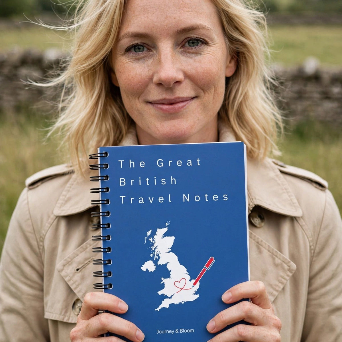 UK Travel Notebook & Journal | Great British Travel Notes Travel Journal by Journey & Bloom UK