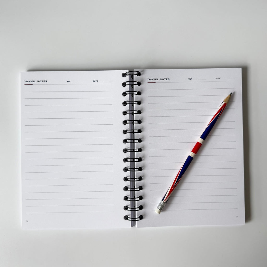 UK Travel Notebook & Journal | Great British Travel Notes Travel Journal by Journey & Bloom UK