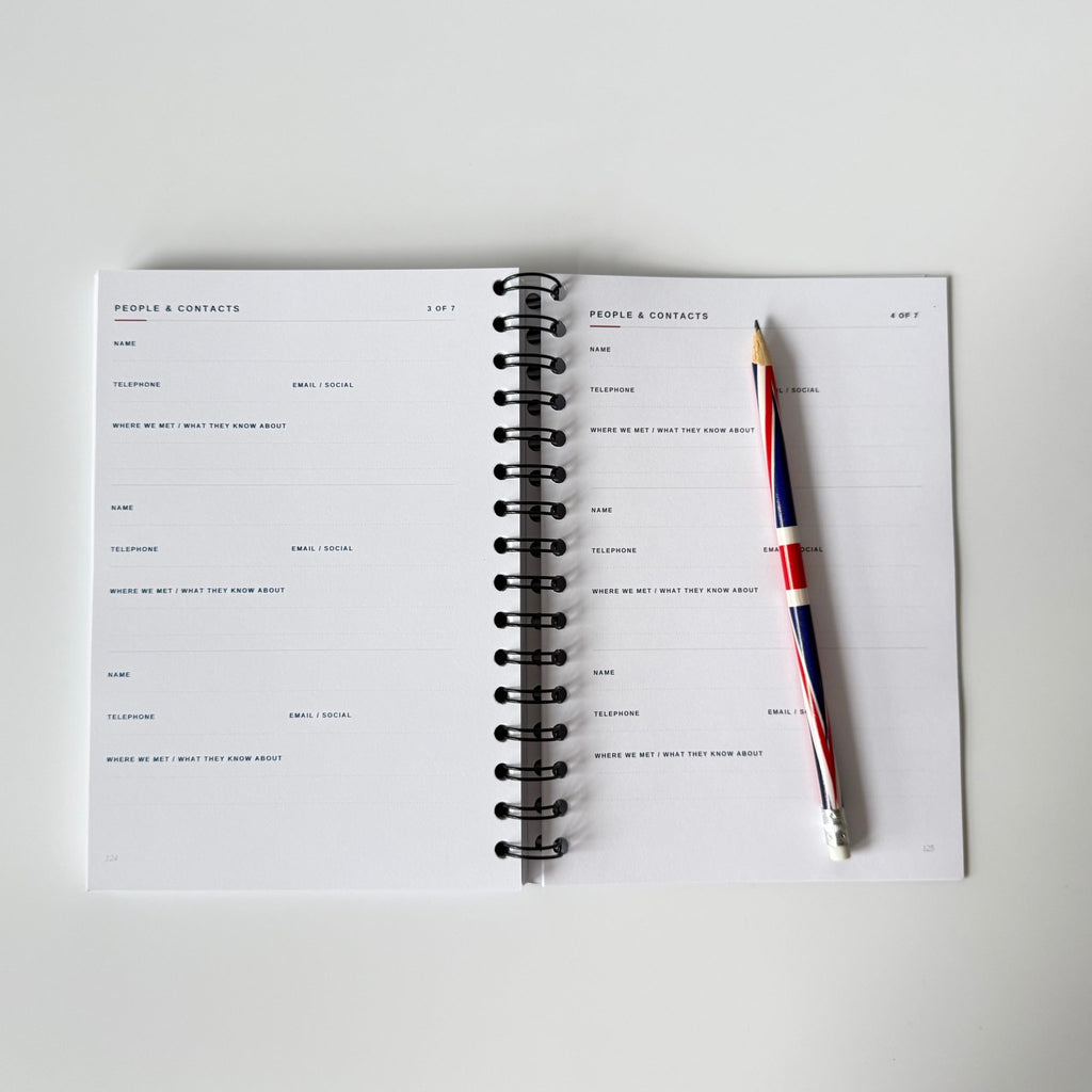 UK Travel Notebook & Journal | Great British Travel Notes Travel Journal by Journey & Bloom UK