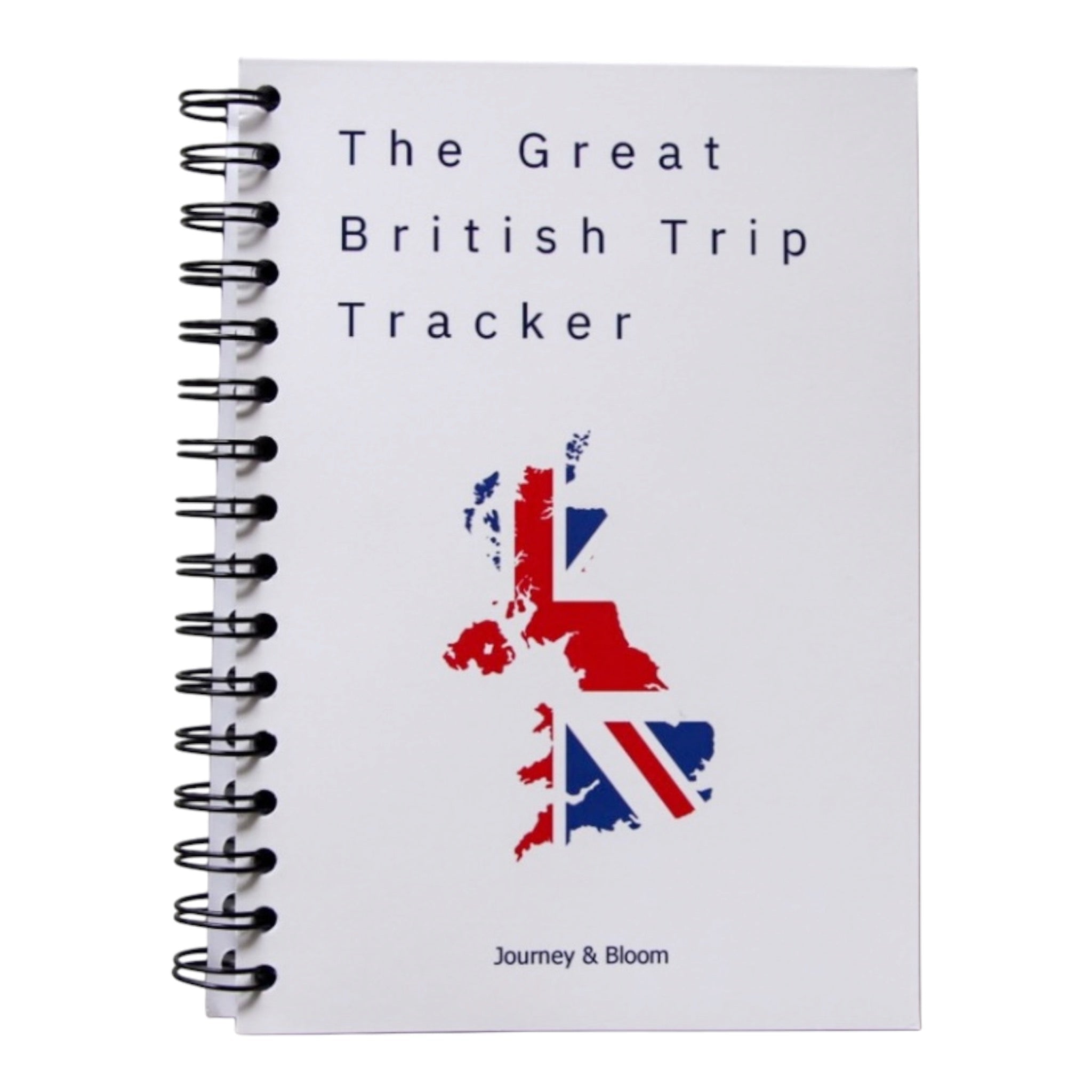 UK Travel Planner & Staycation Journal | Great British Trip Tracker Travel Journal by Journey & Bloom UK