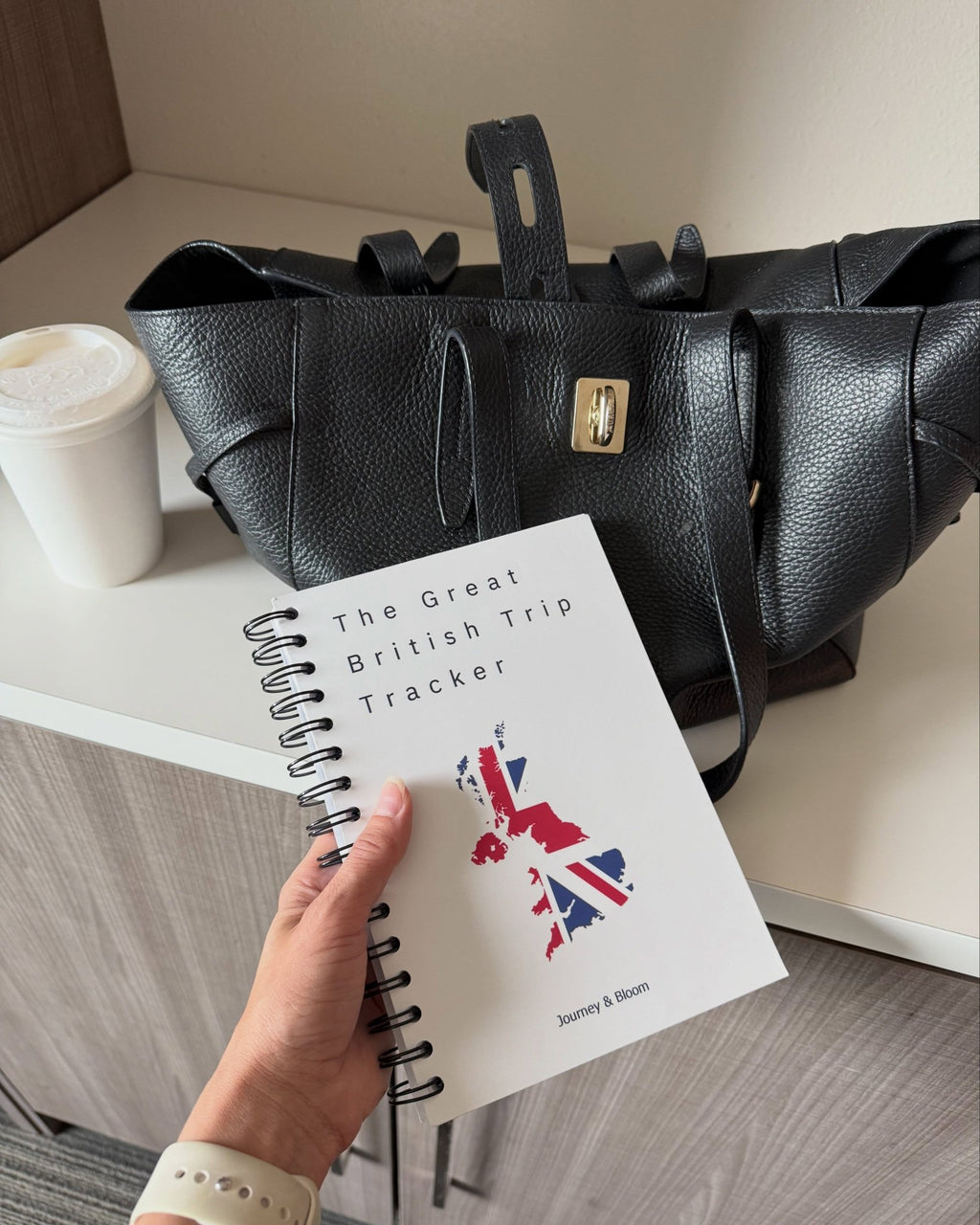 UK Travel Planner & Staycation Journal | Great British Trip Tracker Travel Journal by Journey & Bloom UK