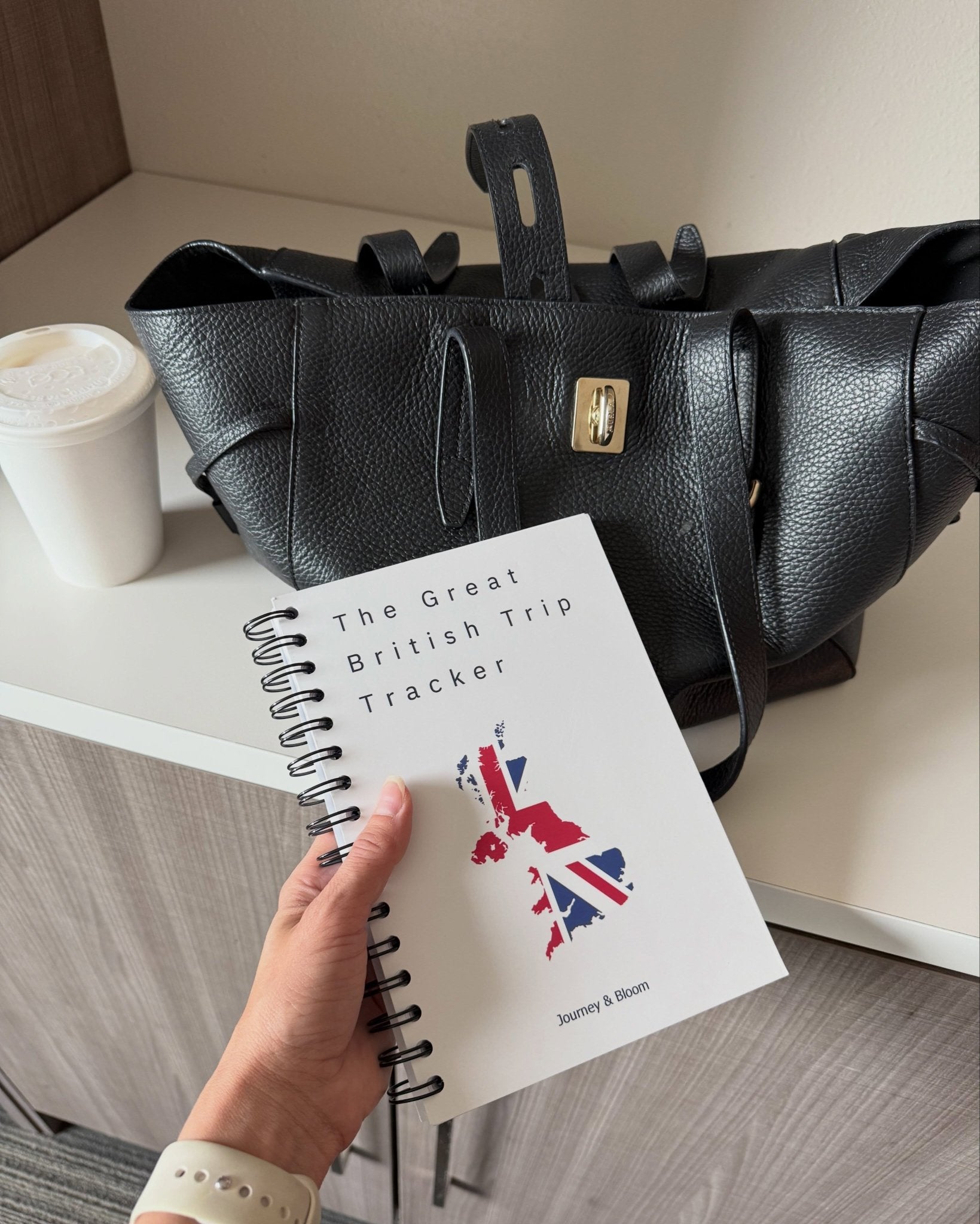 UK Travel Planner & Staycation Journal | Great British Trip Tracker Travel Journal by Journey & Bloom UK