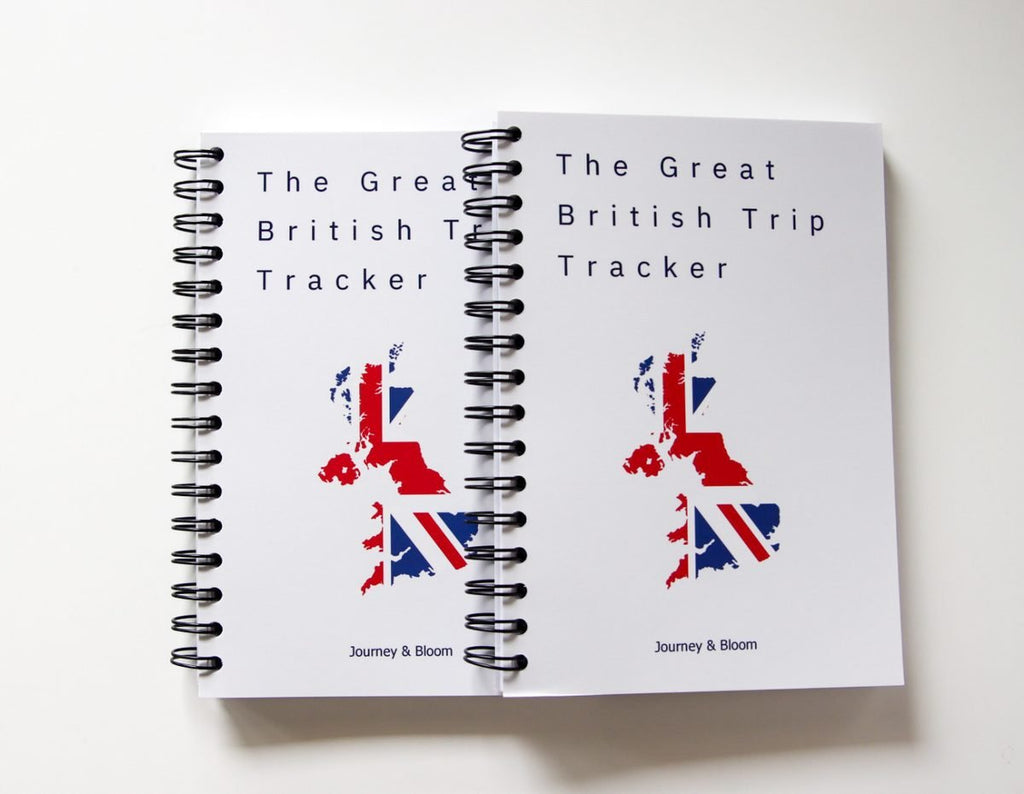UK Travel Planner & Staycation Journal | Great British Trip Tracker Travel Journal by Journey & Bloom UK