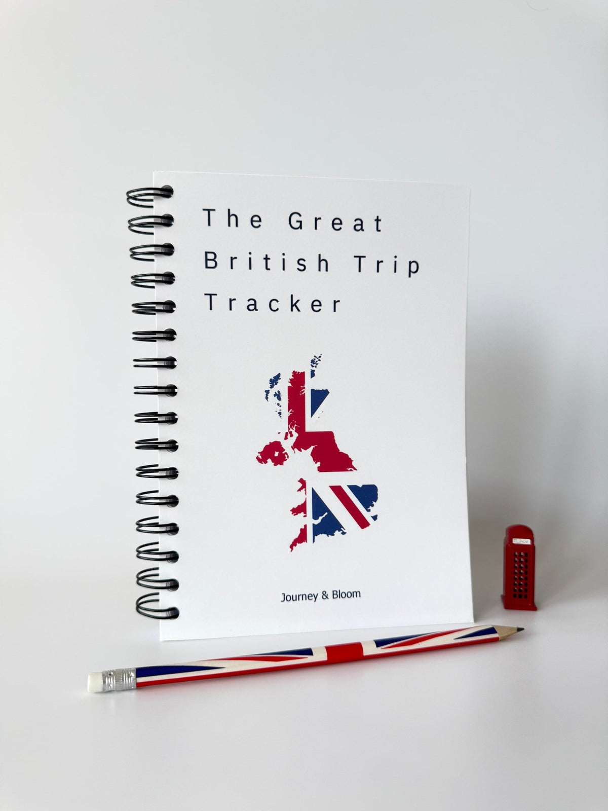 UK Travel Planner & Staycation Journal | Great British Trip Tracker Travel Journal by Journey & Bloom UK