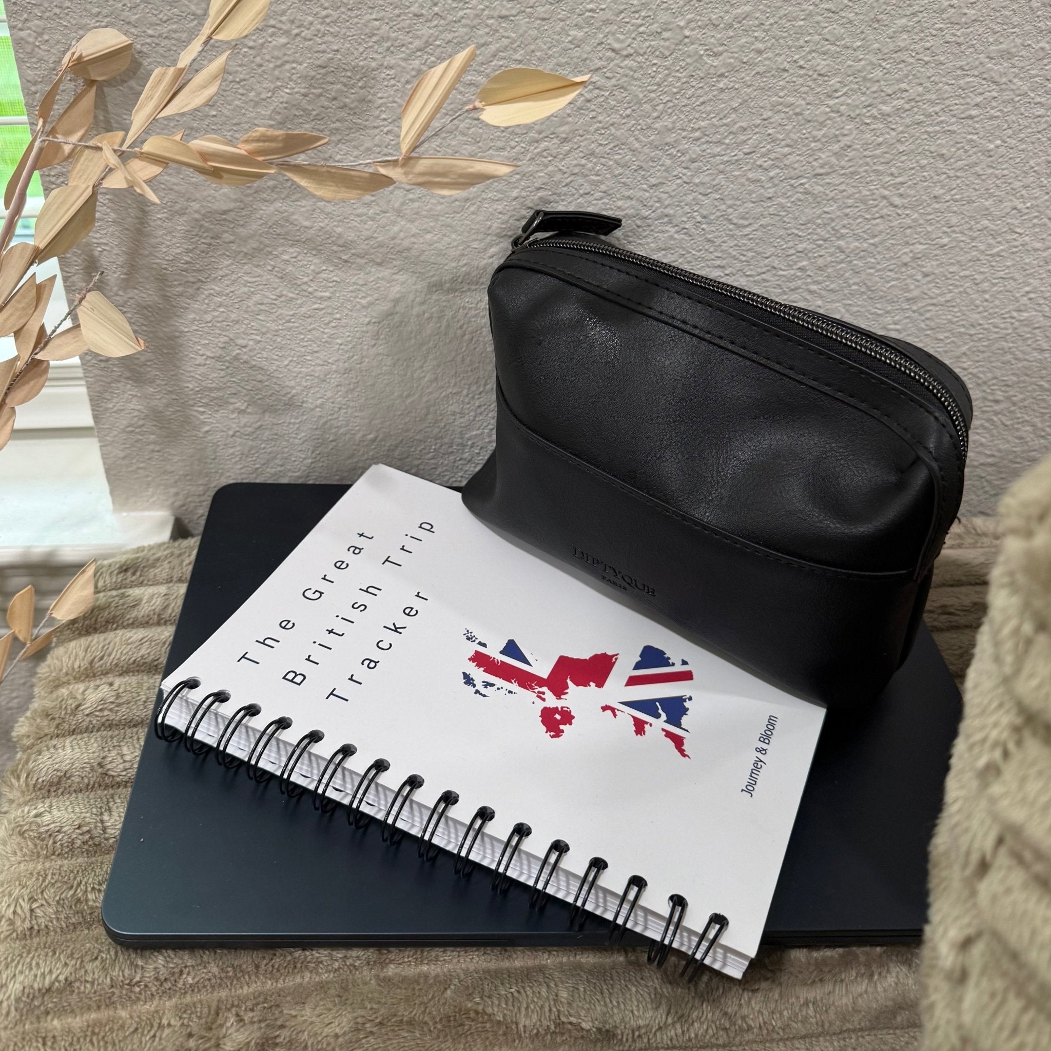 UK Travel Planner & Staycation Journal | Great British Trip Tracker Travel Journal by Journey & Bloom UK