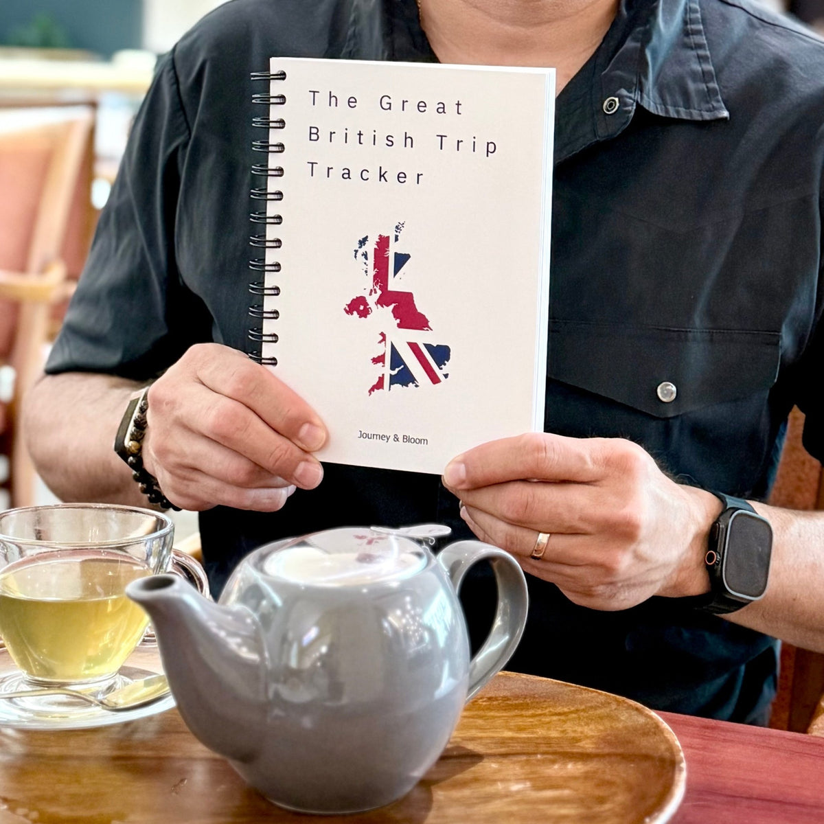 UK Travel Planner & Staycation Journal | Great British Trip Tracker Travel Journal by Journey & Bloom UK