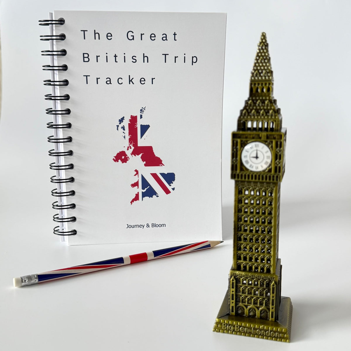 UK Travel Planner & Staycation Journal | Great British Trip Tracker Travel Journal by Journey & Bloom UK