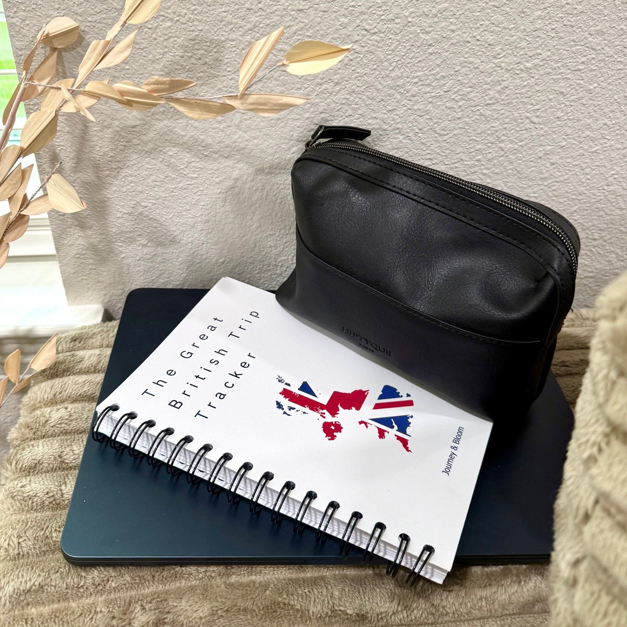 UK Travel Planner & Staycation Journal | Great British Trip Tracker Travel Journal by Journey & Bloom UK